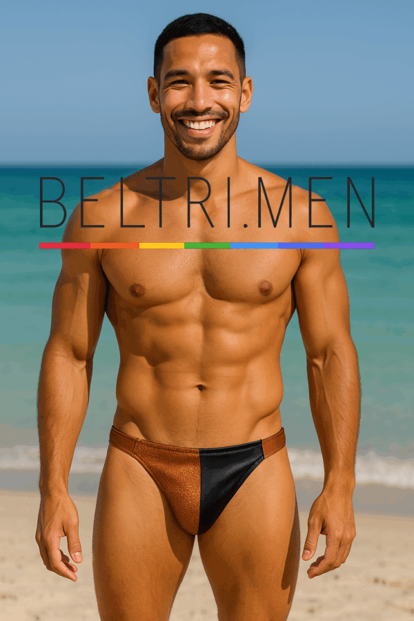 Lujo, fuerza y seducción: el bañador Bronze Noir de BELTRI.MEN redefine el estilo masculino en la playa. Su diseño bicolor en negro profundo y bronce texturizado proyecta una imagen poderosa y elegante, perfecta para quienes no pasan desapercibidos.