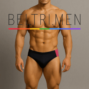Este bañador es una auténtica declaración de poder y sofisticación! Con un diseño que combina el lujo del acabado efecto piel en la parte trasera y un frontal limpio con un sutil contraste de color, esta pieza está pensada para hombres que saben lo que quieren y no temen destacar.