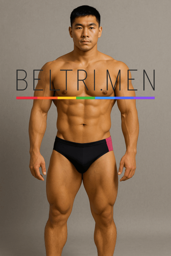 Este bañador es una auténtica declaración de poder y sofisticación! Con un diseño que combina el lujo del acabado efecto piel en la parte trasera y un frontal limpio con un sutil contraste de color, esta pieza está pensada para hombres que saben lo que quieren y no temen destacar.