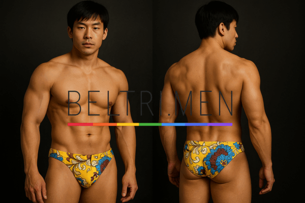 Este bañador tipo slip de BELTRI.MEN redefine el estilo de playa con una silueta clásica y atrevida. Confeccionado en un tejido elástico de alta calidad, se ajusta al cuerpo resaltando la forma masculina con total comodidad y libertad de movimiento. Su color Estampado floral amarillo. transmite seguridad, fuerza y energía, ideal para hombres que quieren destacar sin perder elegancia.