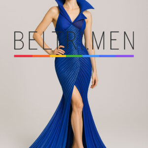 Galaxia Azul Este vestido es una obra maestra de la alta costura: elegante, estructurado y con una energía futurista. El escote con cuello alto tipo “armadura”, el corte sirena con pliegues radiales y el profundo tono azul lo convierten en una pieza de poder absoluto, digna de una figura dominante y sofisticada. Majestuoso y provocador, Galaxia Azul combina el dramatismo de la alta moda con la elegancia de una silueta sirena. Su diseño estructurado abraza el cuerpo con líneas que fluyen como energía cósmica, mientras el cuello elevado y escote profundo evocan el poder de una heroína galáctica. El tono azul eléctrico y los detalles texturizados hacen de este vestido una declaración de autoridad, estilo y vanguardia. Ideal para alfombras rojas, pasarelas o momentos donde la presencia lo es todo.