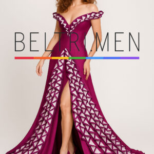 Rubí Geométrico Este vestido es un despliegue de sofisticación arquitectónica. El color magenta vibrante, las texturas tridimensionales en forma de rombos, la abertura frontal y el escote caído evocan el lujo clásico fusionado con diseño contemporáneo. Rubí Geométrico es una celebración del volumen, el color y la precisión. Confeccionado en un impactante tono magenta, este vestido realza la silueta con un escote estructurado tipo off-shoulder y una falda dramática con patrones tridimensionales que capturan la luz y la atención. La abertura frontal añade sensualidad, mientras que el juego de texturas lo convierte en una obra de arte dinámica. Ideal para galas, alfombras rojas o eventos donde la moda es sinónimo de poder visual.