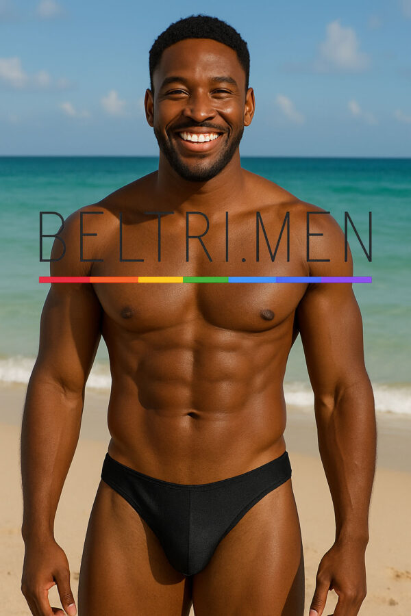 Para este bañador negro clásico, el enfoque debe resaltar la elegancia atemporal, el minimalismo y la versatilidad. El color negro le da un aire sofisticado y poderoso, perfecto para una línea masculina refinada. ¿Por qué "Noir"? Es corto, elegante y fácil de recordar. En francés significa “negro”, lo que conecta directamente con el color del bañador. Evoca sofisticación, misterio y estilo clásico. Compatible con una línea premium o una colección monocromática.